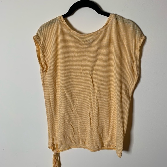 Loft Marigold Yellow Striped Tee Extra Small - Picture 6 of 6